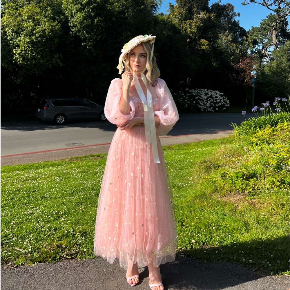 Teuta mathosi tea length dress